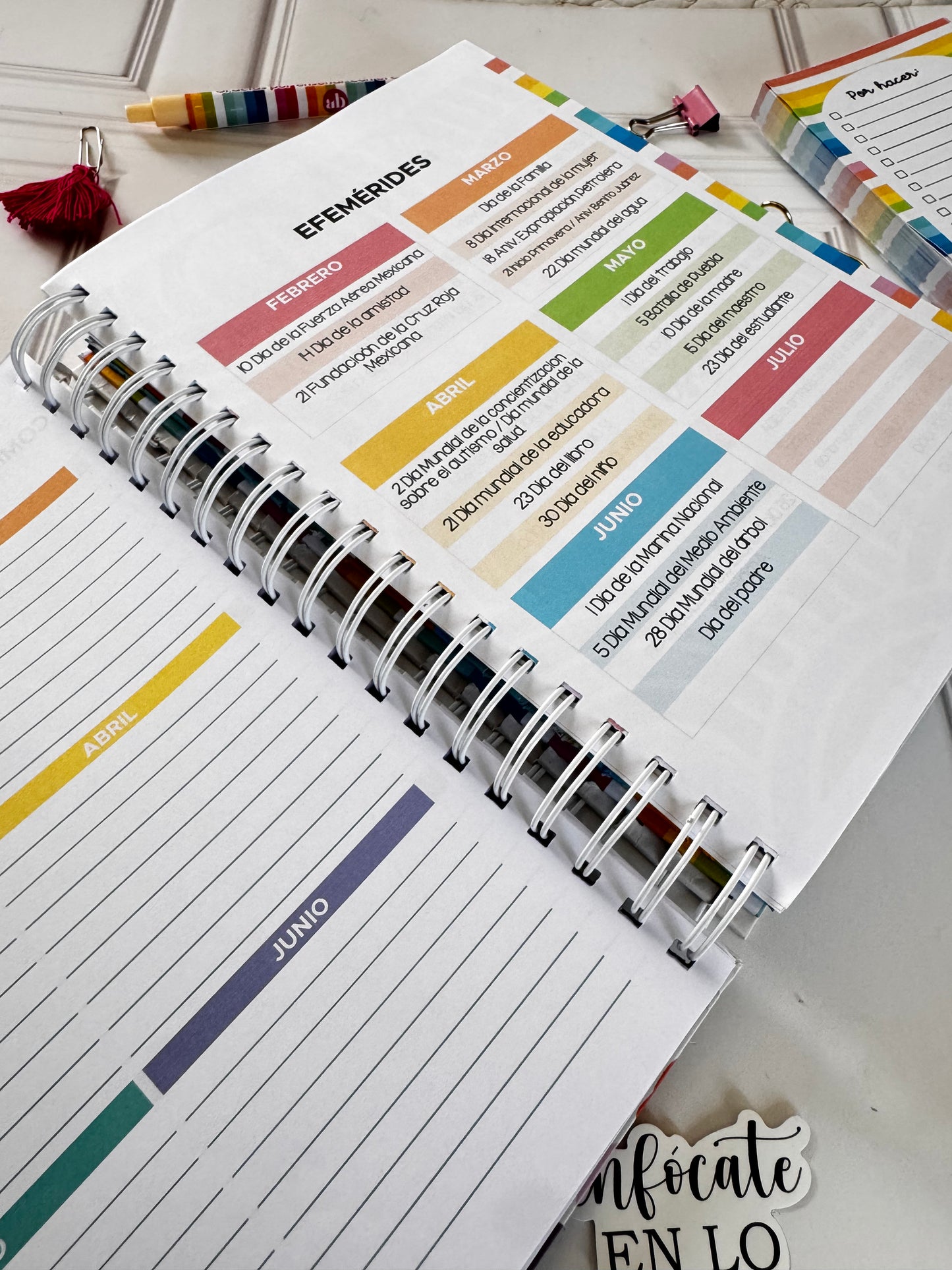 Agenda directiva modelo Arcoiris #60