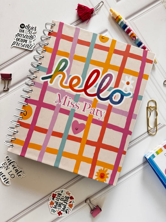 Agenda escolar docente modelo Hello