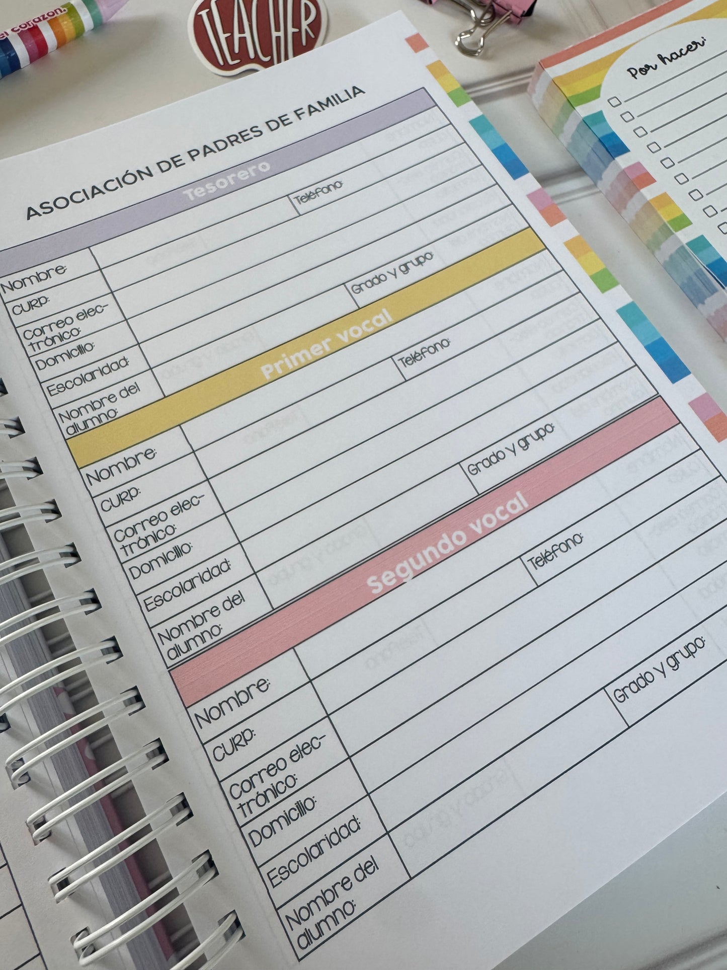 Agenda escolar directivo marmoleado #25