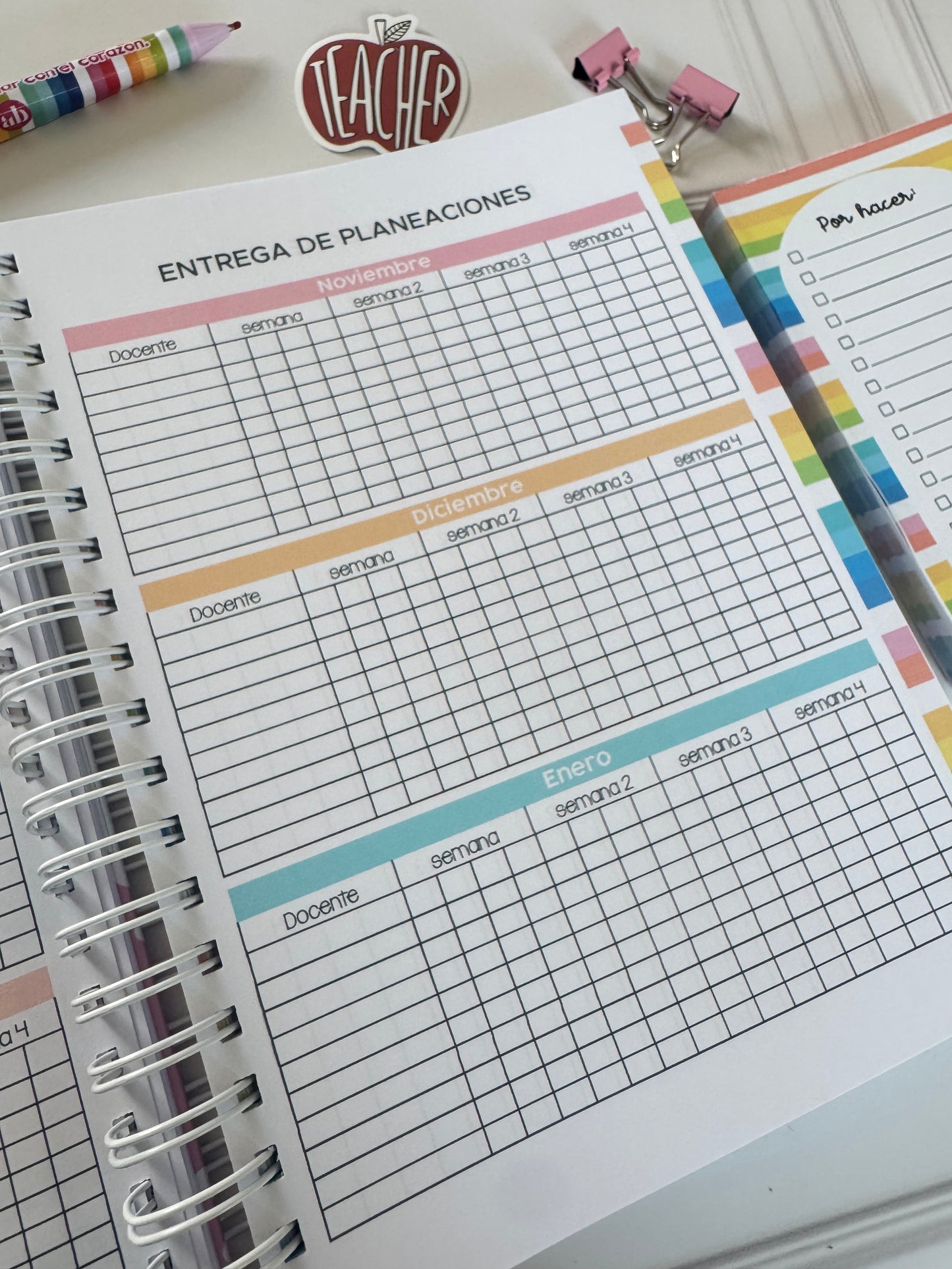 Agenda escolar directivo marmoleado #25