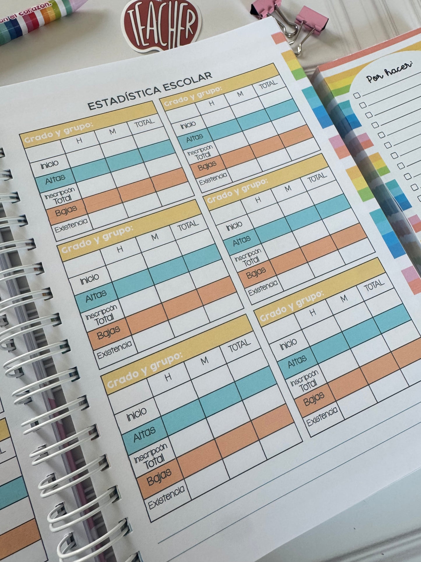 Agenda escolar directivo marmoleado #25