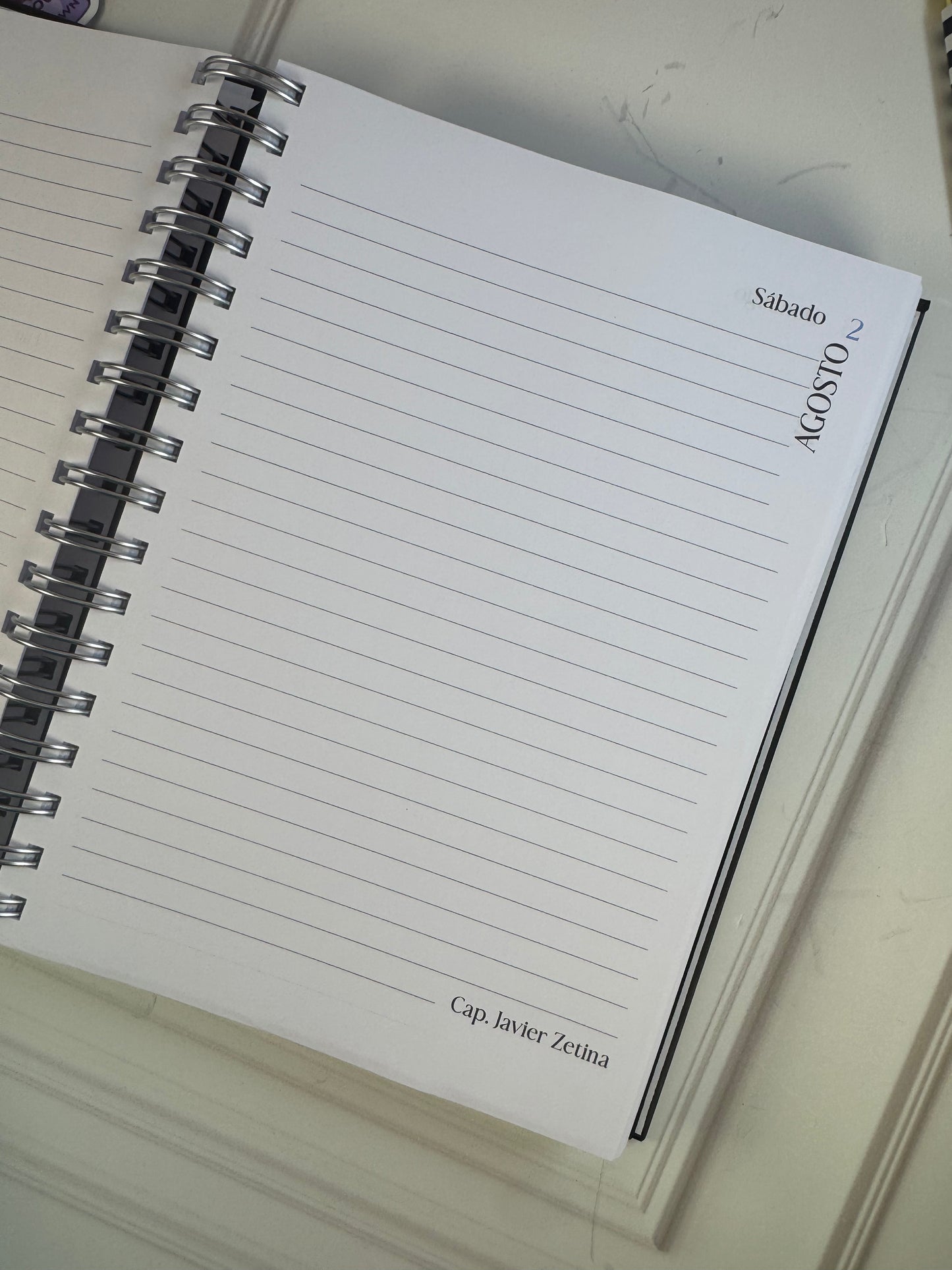 Agenda  diaria  diseño especial