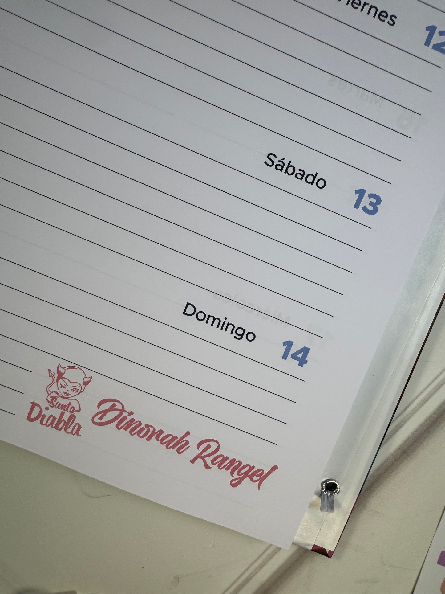 Agenda personalizada para emprendimiento